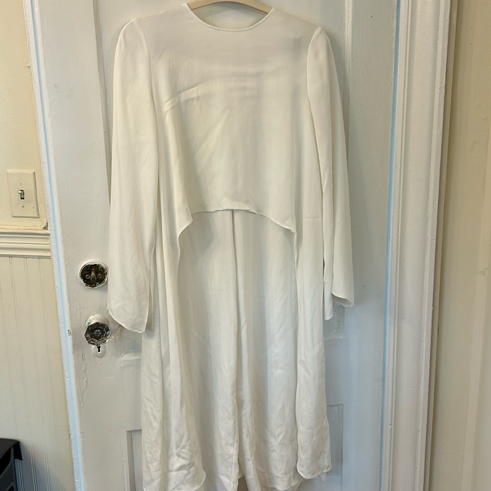 Zara set - high low shirt with bell sleeves